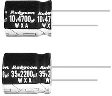 Rubycon Corporation-250WXA4R7MEFC8X9 Capacitor Aluminum Electrolytic Cap Aluminum Lytic 4.7uF 250V 20% (8 X 9mm) Radial 3.5mm 0.054A 2000h 105°C Bulk Automotive AEC-Q200