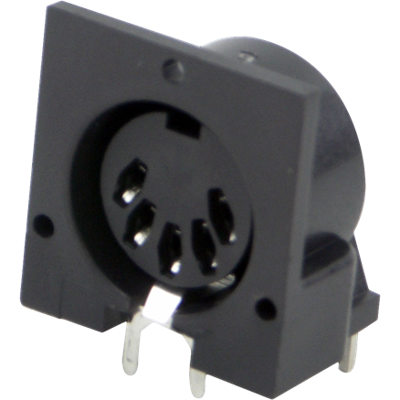 Switchcraft-57PC5F Steckverbinder, rund Conn Circular DIN SKT 5 POS Solder RA Thru-Hole 5 Terminal 1 Port