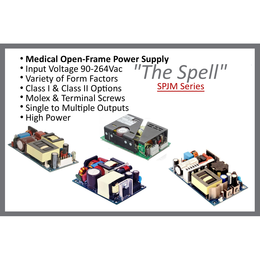 Autec Power Systems-SPJM180-120-2S AC-DC-Spannungsversorgung 120W-180W, 90-264Vac Input, Medical Open-frame Power Supply