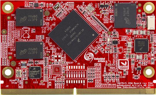 Embedded Artists-EAC00276 Sistema integrato, schede e kit di sviluppo IMX7 Application Processor and SOC Development Board 1000MHz CPU 1GB RAM 4GB eMMC Flash Android/Linux