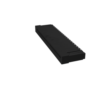 Amphenol Communications Solutions-HFW4R-2STE1HLF Raccordement FCC-FPC 1.00mm Flex Connector, HFW-R series, 4 Position, Upper Side Contact, Side Entry Surface Mount Non-ZIF Connector, Lead Free, Halogen-Free