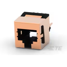 TE Connectivity-5557969-1 Connettore telefono e telecomunicazione Conn RJ-45 F 8 POS 1.27mm Solder ST Thru-Hole 8 Terminal 1 Port Cat 3 Package
