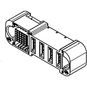 Molex-46562-1286 电源连接器 Conn Power RCP 4Power/25Signal POS Press Fit ST Thru-Hole 57 Terminal 1 Port EXTreme Ten60Power™ Tray