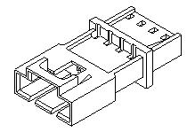 Molex-0701070072 Einzeladersteckverbinder, Gehäuse Conn Housing RCP 3 POS 2.54mm Crimp ST Cable Mount SL™ Bag
