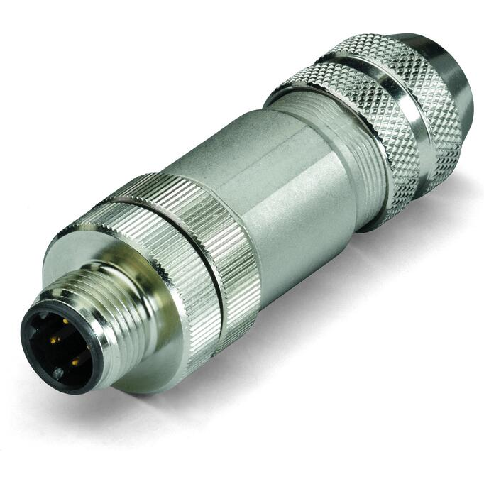 WAGO-756-9501/060-000 Steckverbinder, rund Conn M12 Circular PIN 4 POS ST Cable Mount 4 Terminal 1 Port Box