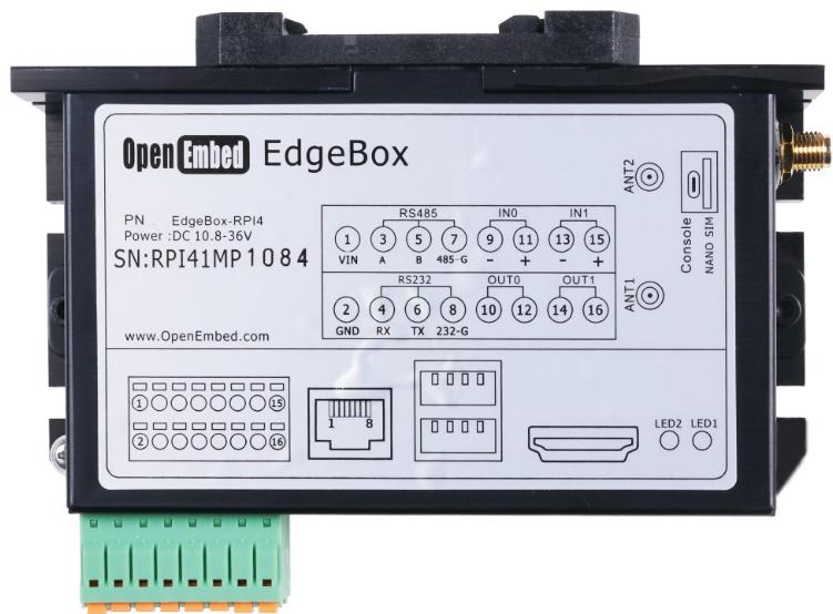 Seeed Technology Co.,Ltd-102991559 Single Board Computers - SBCs EdgeBox-RPi4 Edge Computing Controller with 4GB RAM, 32GB eMMC and 2.4/5GHz WiFi