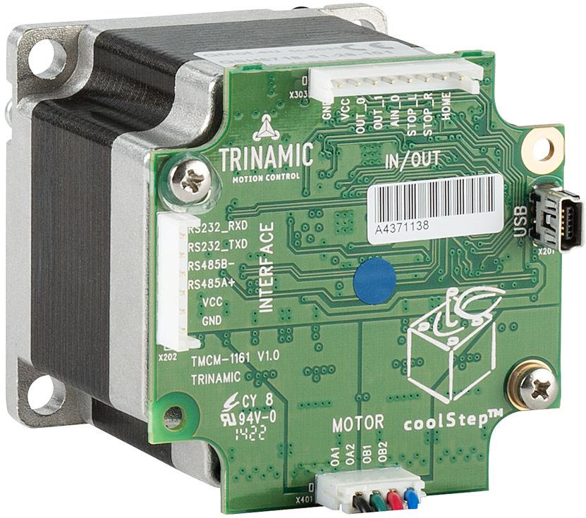 Analog Devices-PD57-2-1161 Motores de pasos Stepper Motors Hybrid Bipolar Square 24V 2.8A 830Ohm 275g.cm² 1.01 1.8° 1Shaft