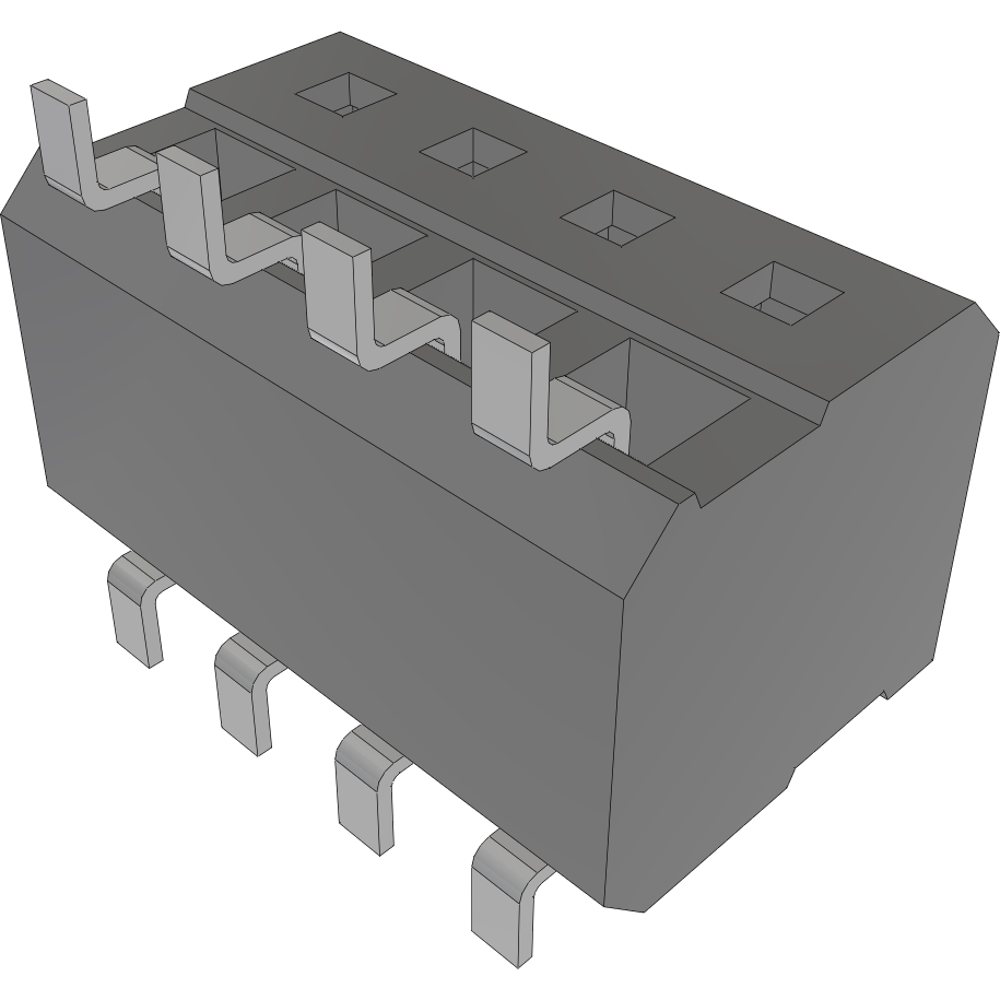 Samtec-CLP-104-02-L-DH Steckverbinderleisten und Leiterplattenbuchsen Conn Socket Strip SKT 8 POS 1.27mm Solder RA Side Entry SMD TIGER CLAW™ Bulk