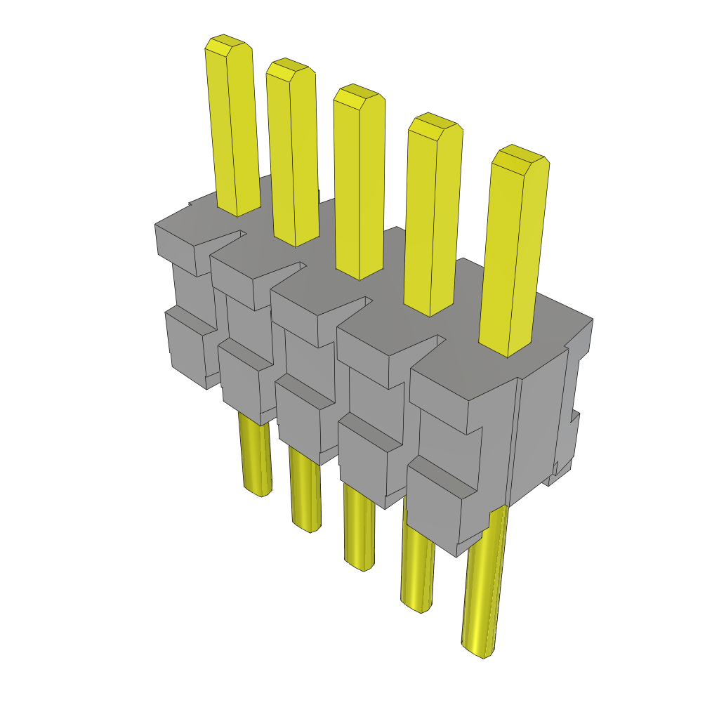 Samtec-TMS-105-02-L-S Connector Headers and PCB Receptacles Conn Unshrouded Header HDR 5 POS 1.27mm Solder ST Top Entry Thru-Hole Bulk