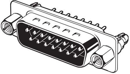 Omron-XM2E-1540-L Conector D-subminiatura Conn D-Sub PIN 15 POS 1.38mm Solder ST Thru-Hole 15 Terminal 1 Port
