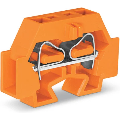 WAGO-262-326 Steckverbinder, Klemmenblöcke 2-Conductor end Terminal Block, without protruding snap-in mounting foot, for terminal strips with snap-in mounting feet