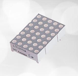 Lite-On Technology-LTP-757G LED 显示器点矩阵 Numeric Displays Module 35LED Green Anode Row Cathode Column 12-Pin DIP
