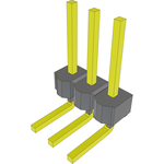 Conn Unshrouded Header HDR 3 POS 2.54mm Solder RA Side Entry Thru-Hole Bulk