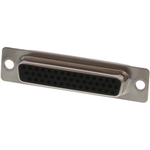 Conn D-Sub F 44 POS 1.98mm Solder Cup ST Cable Mount 44 Terminal 1 Port Tray