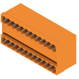 Weidmuller-1614450000 Steckverbinderleisten und Leiterplattenbuchsen Conn Shrouded Header (4 Sides) HDR 24 POS 5mm Solder RA Side Entry Thru-Hole Box