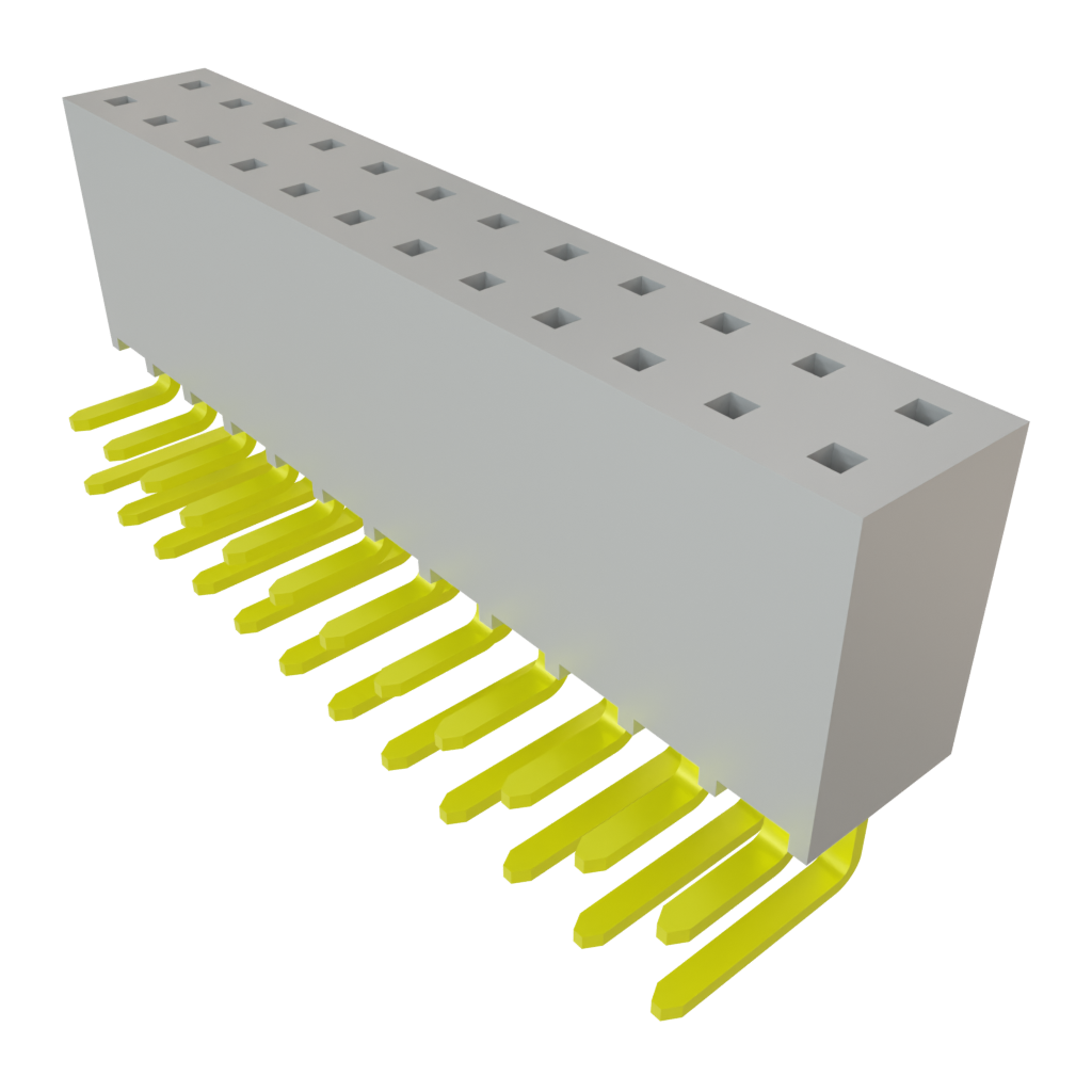 Samtec-SSW-112-02-T-D-RA Steckverbinderleisten und Leiterplattenbuchsen Conn Socket Strip SKT 24 POS 2.54mm Solder RA Side Entry Thru-Hole Tiger Buy™ Layer