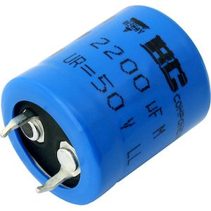 Vishay-MAL205857472E3 Capacitor Aluminum Electrolytic Cap Aluminum Lytic 4700uF 40V 20% (30 X 30mm) Snap-In 10mm 0.059 Ohm 2.96A 2000h 105°C Bulk