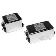 TE Connectivity-6609052-2 Filtros de suministro Power Line Filter RFI 50Hz/60Hz 10A 250VAC Quick Connect Flange Mount