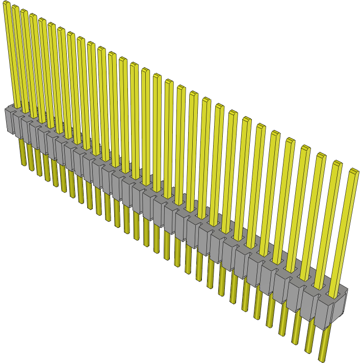 Samtec-MTMS-130-58-G-S-430 Steckverbinderleisten und Leiterplattenbuchsen Conn Unshrouded Header HDR 30 POS 1.27mm Solder ST Top Entry Thru-Hole Tube