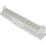 Conn Socket Strip SKT 8Power/40Signal POS 6.35mm/2.54mm Solder ST Top Entry Thru-Hole PowerStrip™ Tray