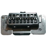 Conn Housing F 16 POS Crimp ST Cable Mount Black