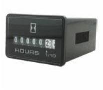 Honeywell-28000-03 null Standard Ac Hour Meter, Rectangle Opening, Retainer Mount, 0.25 In Bent Blade Termination, 100K Hours, 108 Vac To 132 Vac Operating Voltage, 120 V, 60 Hz