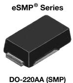 Vishay-SMP18A-M3/84A Überspannungsbegrenzer (TVS) TVS Diode Single Uni-Dir 18V 400W 2-Pin SMP T/R