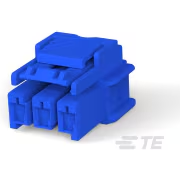 TE Connectivity-3-1971773-3 Einzeladersteckverbinder, Gehäuse Conn Housing PL 3 POS 6mm Crimp ST Cable Mount Blue Carton