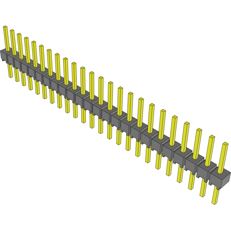 Samtec-MTSW-124-08-T-S-245 Steckverbinderleisten und Leiterplattenbuchsen Conn Unshrouded Header HDR 24 POS 2.54mm Solder ST Top Entry Thru-Hole Bulk
