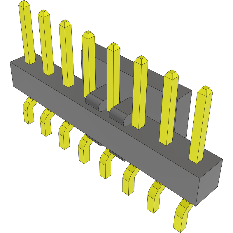 Samtec-MMT-108-02-S-SH-P-TR Steckverbinderleisten und Leiterplattenbuchsen Conn Unshrouded Header HDR 8 POS 2mm Solder RA Side Entry SMD T/R