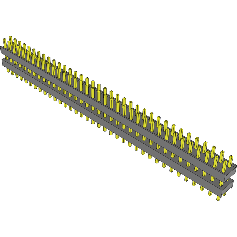 Samtec-DW-36-08-L-D-300 Steckverbinderleisten und Leiterplattenbuchsen Conn Board Stacker HDR 72 POS 2.54mm Solder ST Top Entry Thru-Hole Bulk