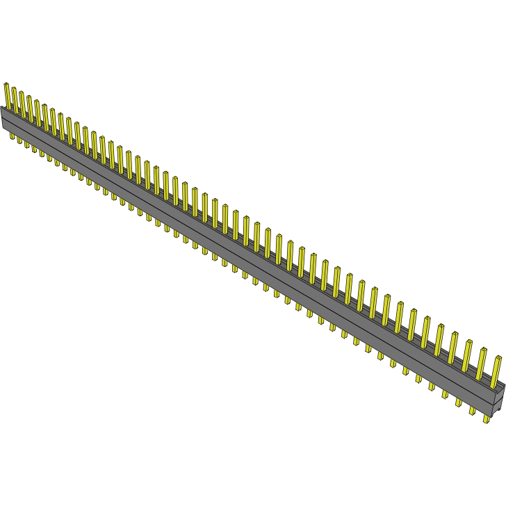 Samtec-DW-48-08-T-S-200 Steckverbinderleisten und Leiterplattenbuchsen Conn Board Stacker HDR 48 POS 2.54mm Solder ST Top Entry Thru-Hole Bulk