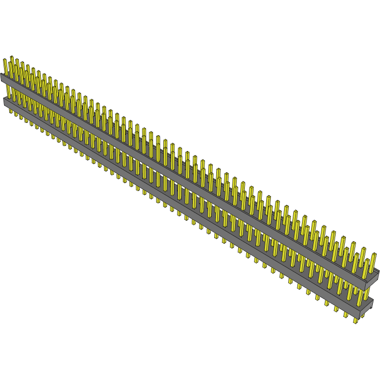 Samtec-DW-50-09-T-D-430 Steckverbinderleisten und Leiterplattenbuchsen Conn Board Stacker HDR 100 POS 2.54mm Solder ST Top Entry Thru-Hole Bulk