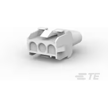 TE Connectivity-1-480701-0 Connector Discrete Wire Housing Conn Housing RCP 3 POS 6.35mm Crimp ST Panel Mount Natural Package