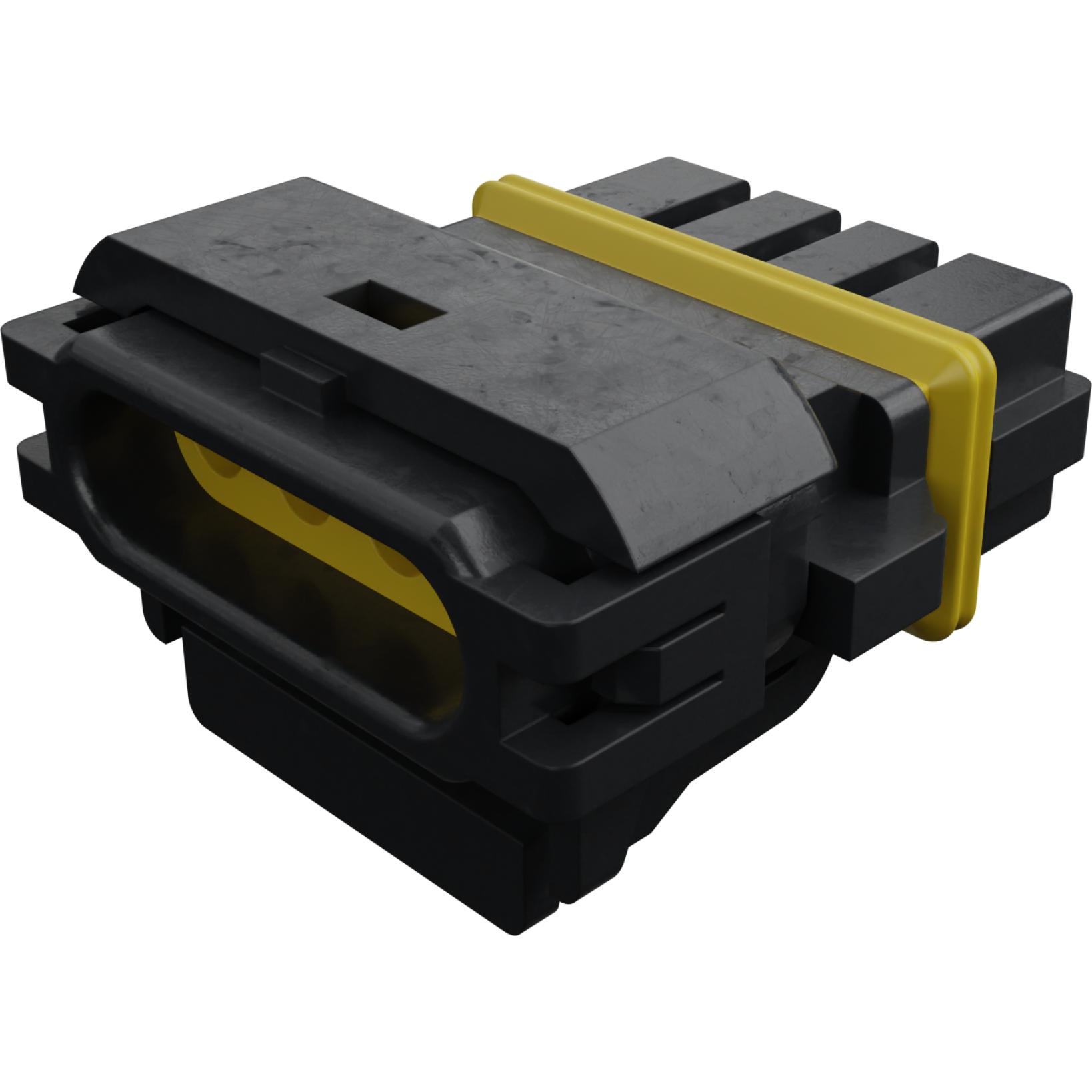 Molex-0521170411 分立接线罩连接器 Conn Housing RCP 4 POS 2.5mm Crimp ST Cable Mount Black Mizu-P25™ Tray