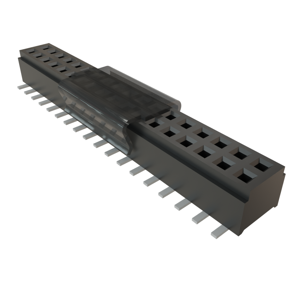 Samtec-CLM-118-02-F-D-P Cabezales del conector y receptáculos PCB Conn Socket Strip SKT 36 POS 1mm Solder ST SMD Tube