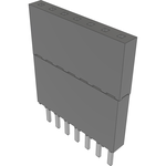 Conn Elevated Socket SKT 7 POS 2.54mm Solder ST Top Entry Thru-Hole Tube