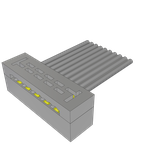 Conn IDC Connector SKT 10 POS 2mm IDT RA Side Entry Cable Mount TIGER EYE™ Tube