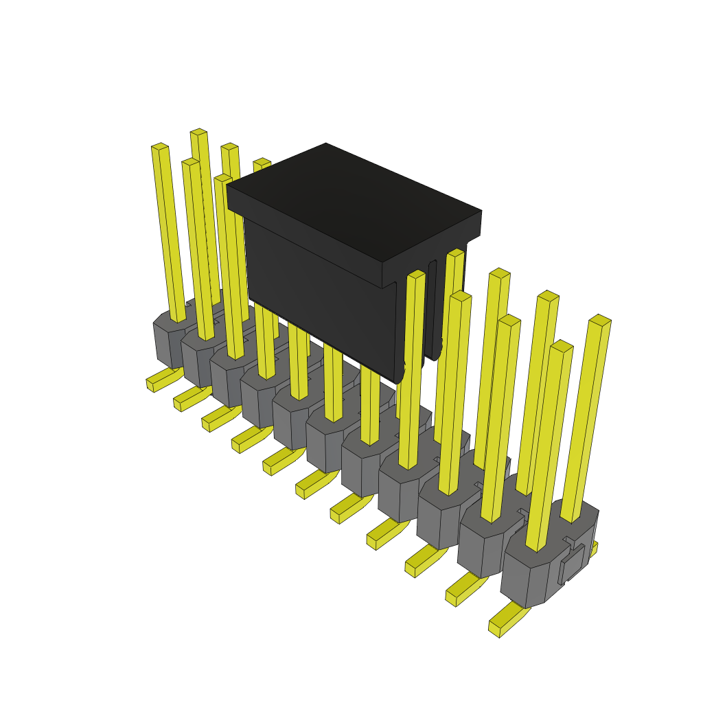 Samtec-TSM-111-03-L-DV-A-P Steckverbinderleisten und Leiterplattenbuchsen Conn Unshrouded Header HDR 22 POS 2.54mm Solder ST Top Entry SMD Bulk