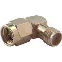 HUBER+SUHNER-53_SMA-50-0-2/111_NE RF-Steckverbinder Conn SMA Adapter 0Hz to 18GHz 50Ohm RA M/F Gold Over Nickel Single