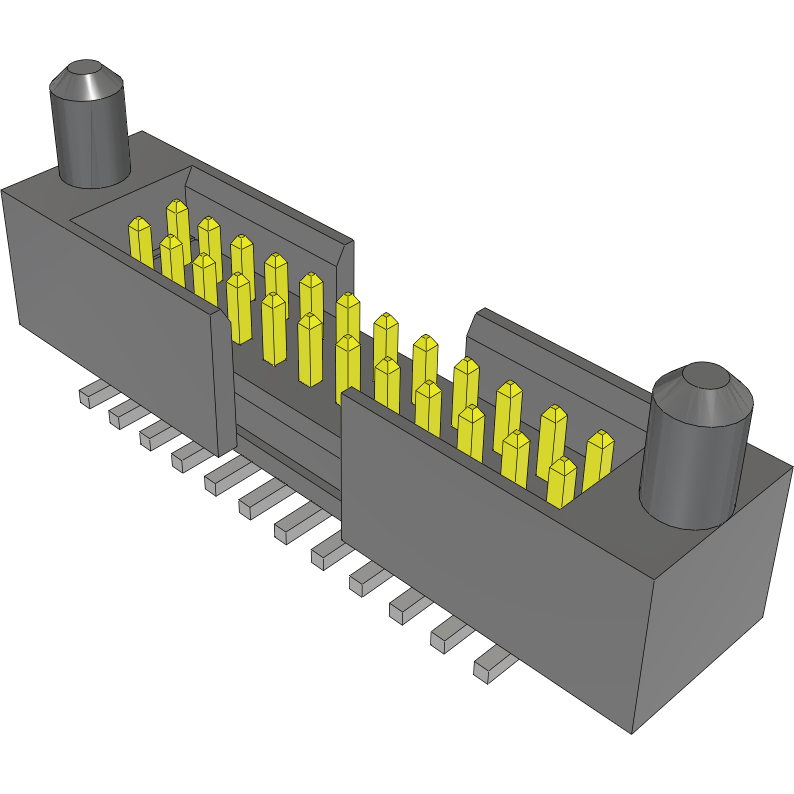 Samtec-FTSH-112-02-L-DV-EP-A 连接器插头及 PCB 插座 Conn Shrouded Header (4 Sides) HDR 24 POS 1.27mm Solder ST Top Entry SMD TIGER CLAW™ Tube