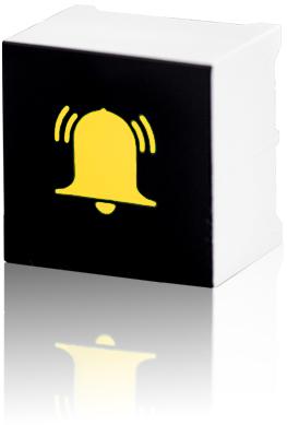 Visual Communications-CTHS15CIC07ALARM Druckknopfschalter Switch Push Button OFF ON SPST Flush Square Button Thru-Hole PC Pins Tray