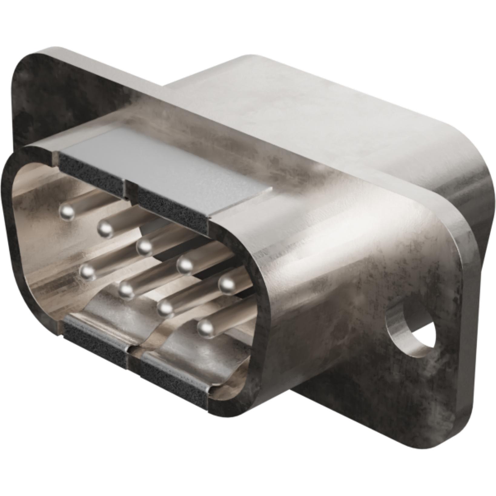 Molex-73284-0840 Connector D-Subminiature Conn D-Sub M 9 POS 1.38mm Solder Cup ST Cable Mount 9 Terminal 1 Port Tray