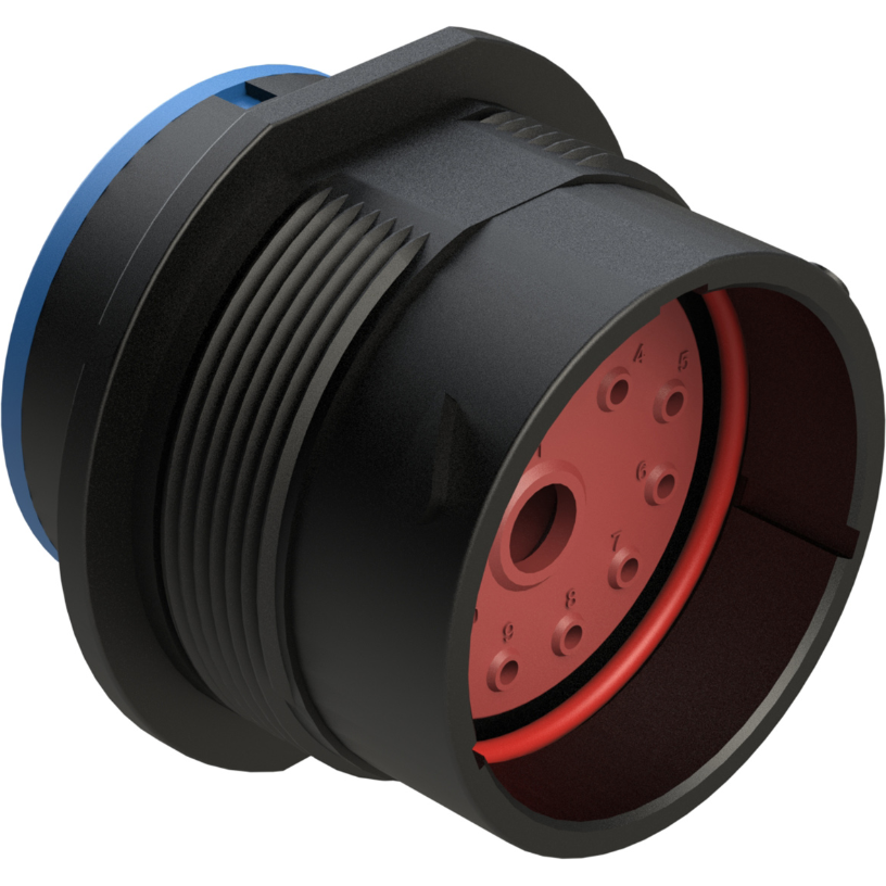 Amphenol-AHDP04-24-14PR-SRA Steckverbinder, rund Conn Circular PIN 14 POS ST Panel Mount 14 Terminal 1 Port Box