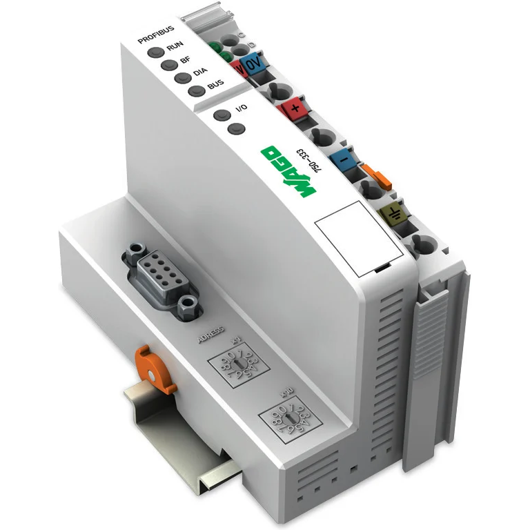 WAGO-750-333 Prodotti vari Profibus Dp/V1 Fieldbus Coupler 12 Mbaud Digital And Analog Signals