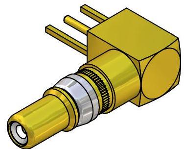 CONEC-131A25019X RF-Steckverbinder Conn Coaxial 0Hz to 2GHz 50Ohm Solder RA Thru-Hole PL Gold Over Nickel