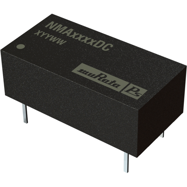 Murata Power Solutions-NMA0515DC 直流-直流转换器和开关式调节器模块 Module DC-DC 5VIN 2-OUT -15V/15V -0.033A/0.033A 1W 6-Pin DIP Module Tube