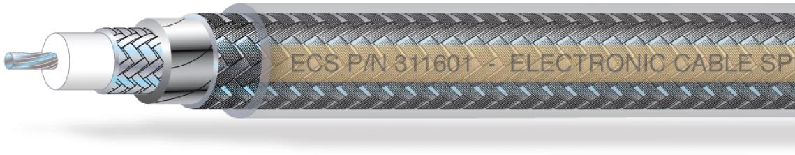 Amphenol Cable and Interconnect Technologies-311601 Cable coaxial Coaxial Cable Foil/Braid 16AWG 5.82mm