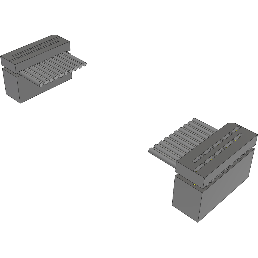 Samtec-IDSD-05-D-15.13-T-G Montaje de cables de cinta/plano Cable Assembly 0.384m 28AWG 1.27mm 10 to 10 POS IDC Connector to IDC Connector F-F Bulk