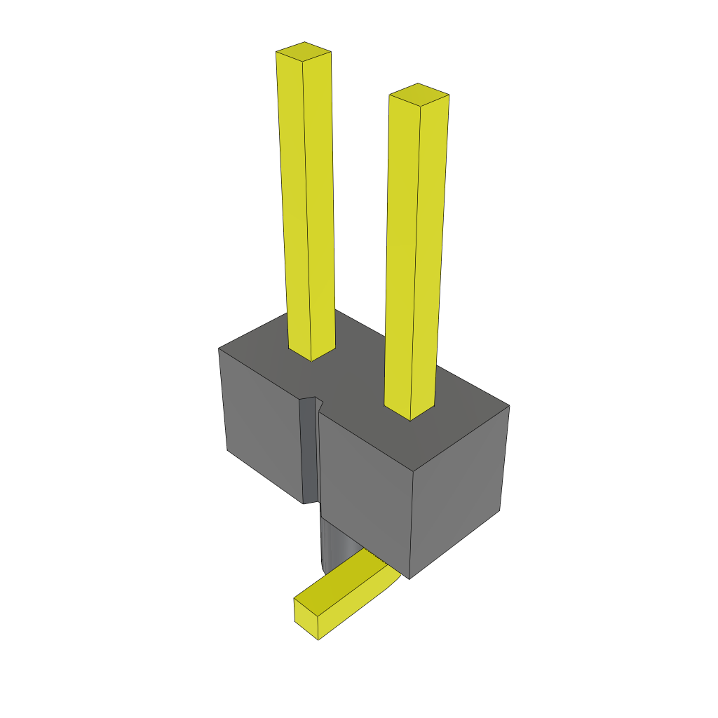 Samtec-TSM-102-01-L-SV-A Steckverbinderleisten und Leiterplattenbuchsen Conn Unshrouded Header HDR 2 POS 2.54mm Solder ST Top Entry SMD Bulk